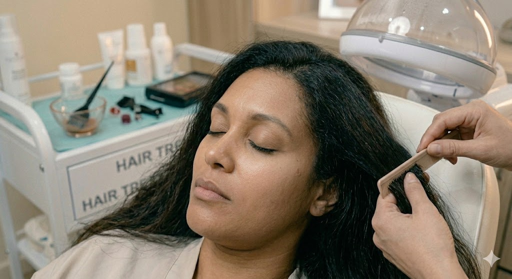 Hair Treatments, before treatment